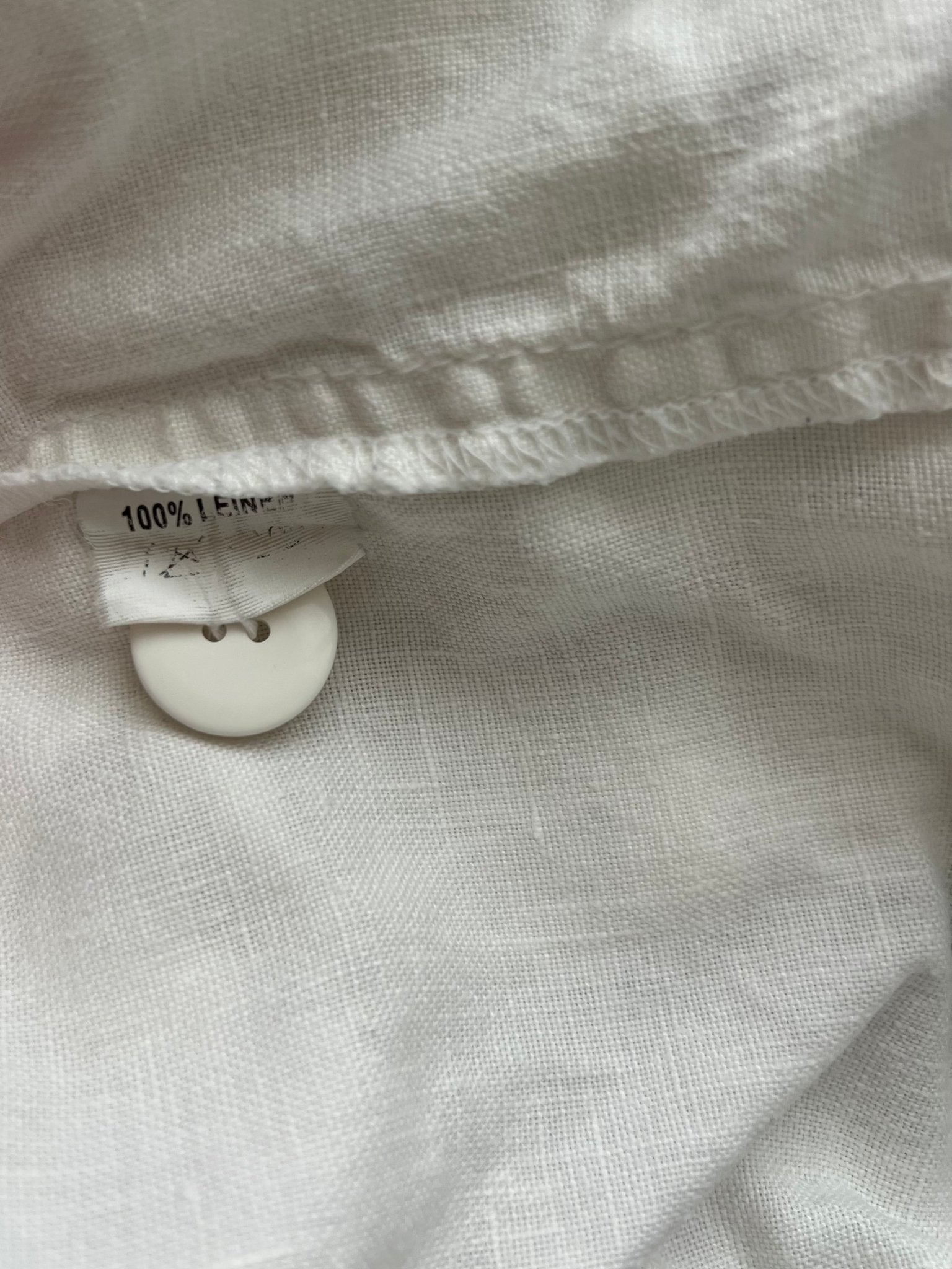 Preloved Summer Of Europe pellavatakki, valkoinen, XL Siloa Secondhand – huollettu ja kuntotarkastettu