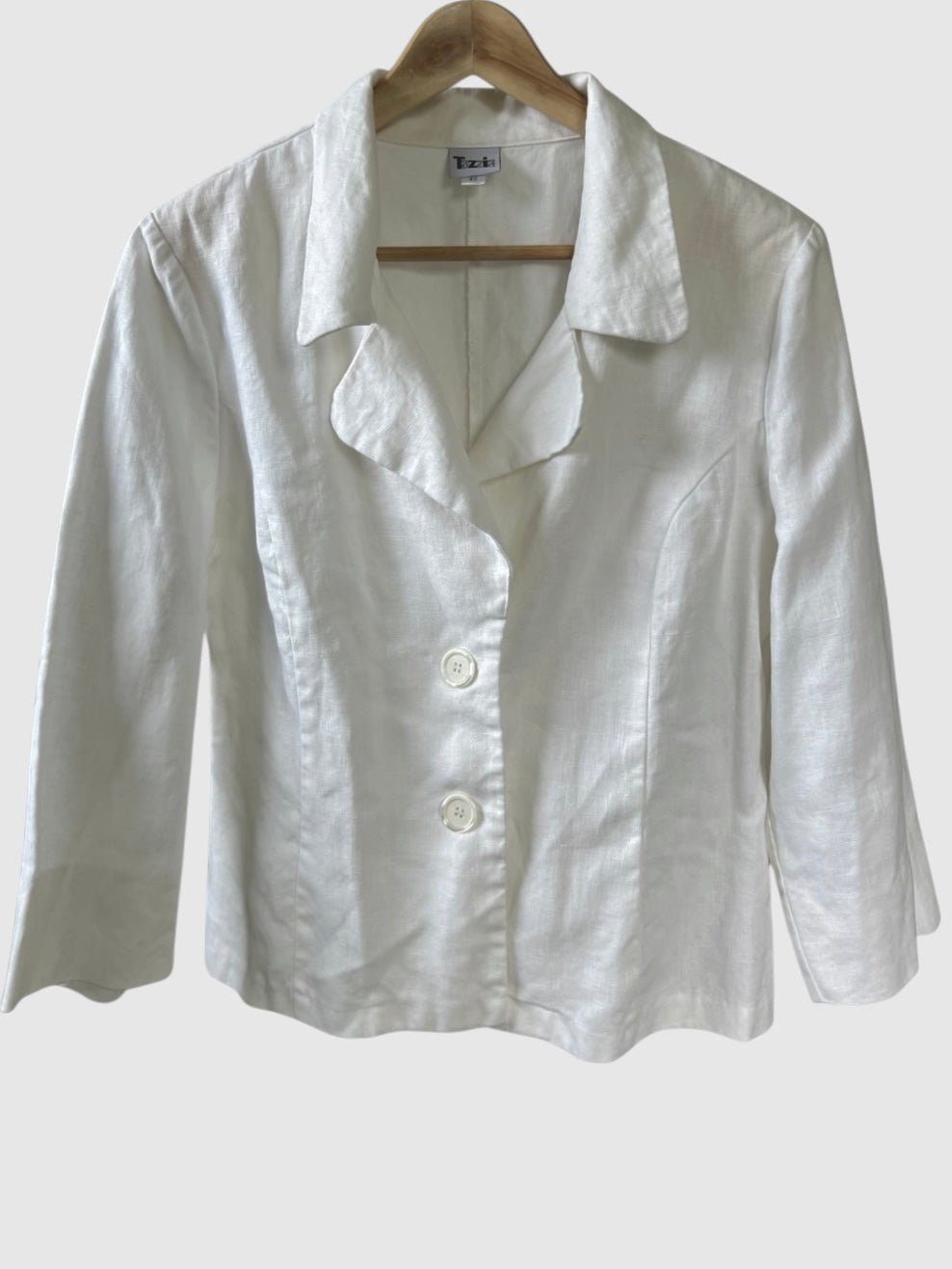 Preloved Tazzia pellavableiseri, valkoinen, XL Siloa Secondhand – huollettu ja kuntotarkastettu