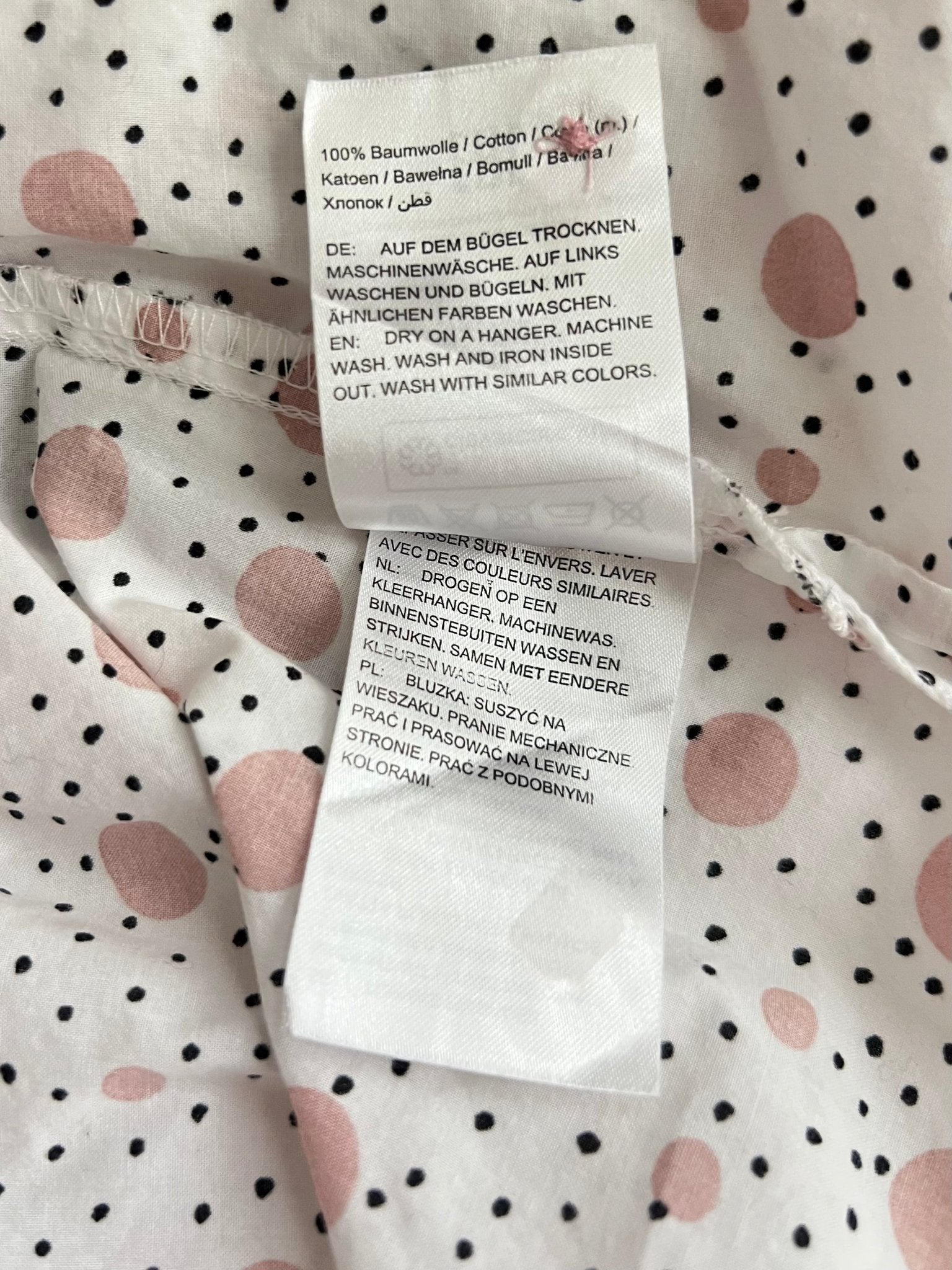 Preloved Ulla Popken puuvillapusero, valkoinen-vaaleanpunainen, XL Siloa Secondhand – huollettu ja kuntotarkastettu