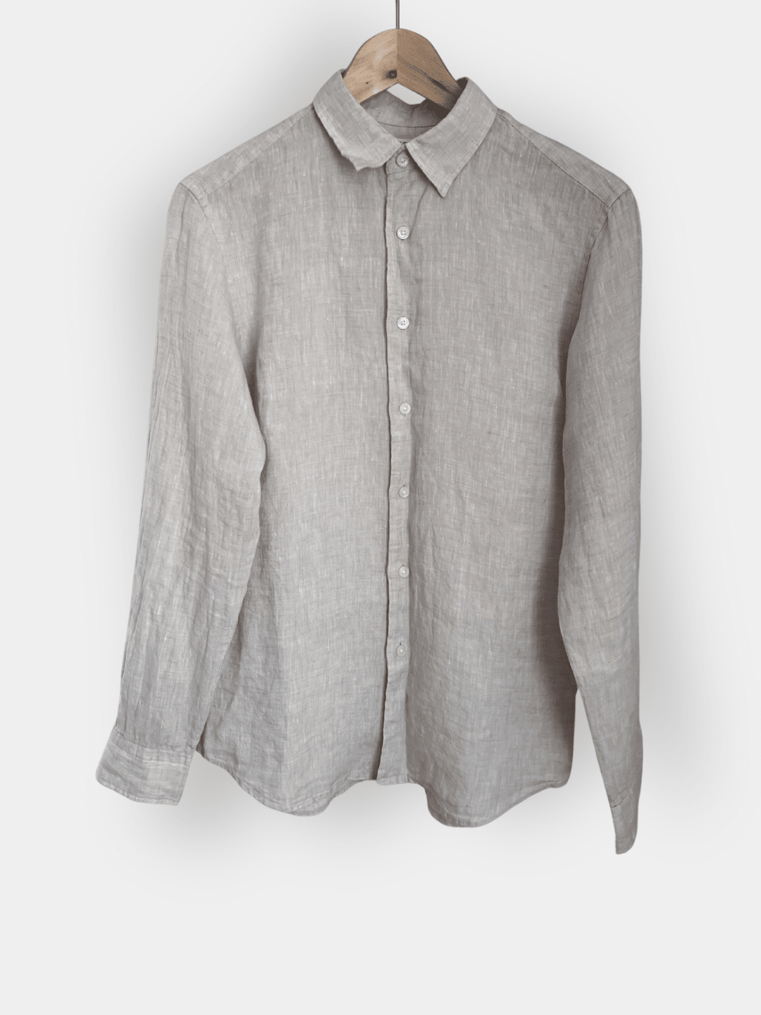 Preloved Uniqlo pellavapaita, beige, XS Siloa Secondhand – huollettu ja kuntotarkastettu