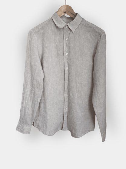 Preloved Uniqlo pellavapaita, beige, XS Siloa Secondhand – huollettu ja kuntotarkastettu