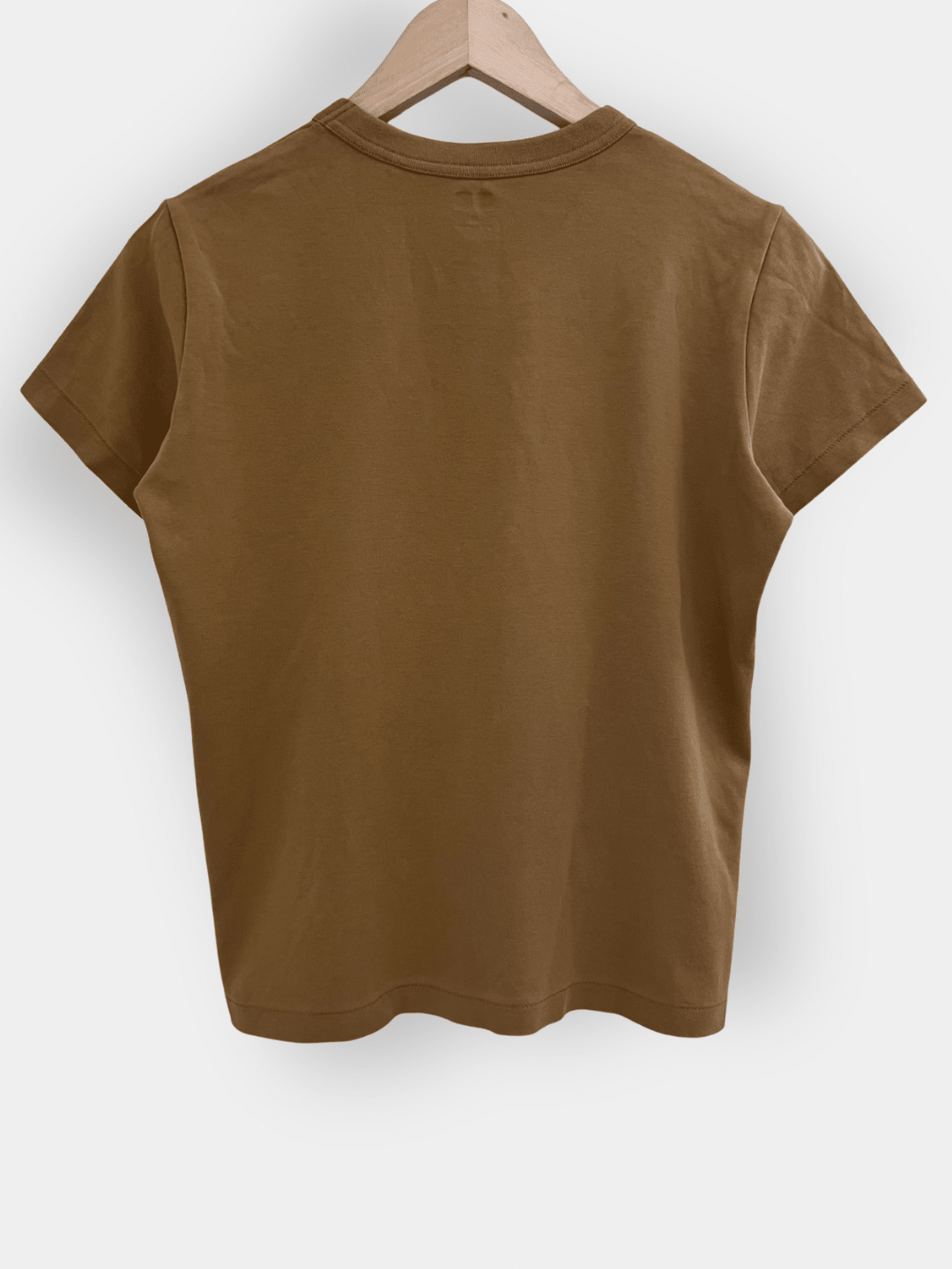 Preloved UNIQLO puuvilla t - paita, okra, M Siloa Secondhand – huollettu ja kuntotarkastettu