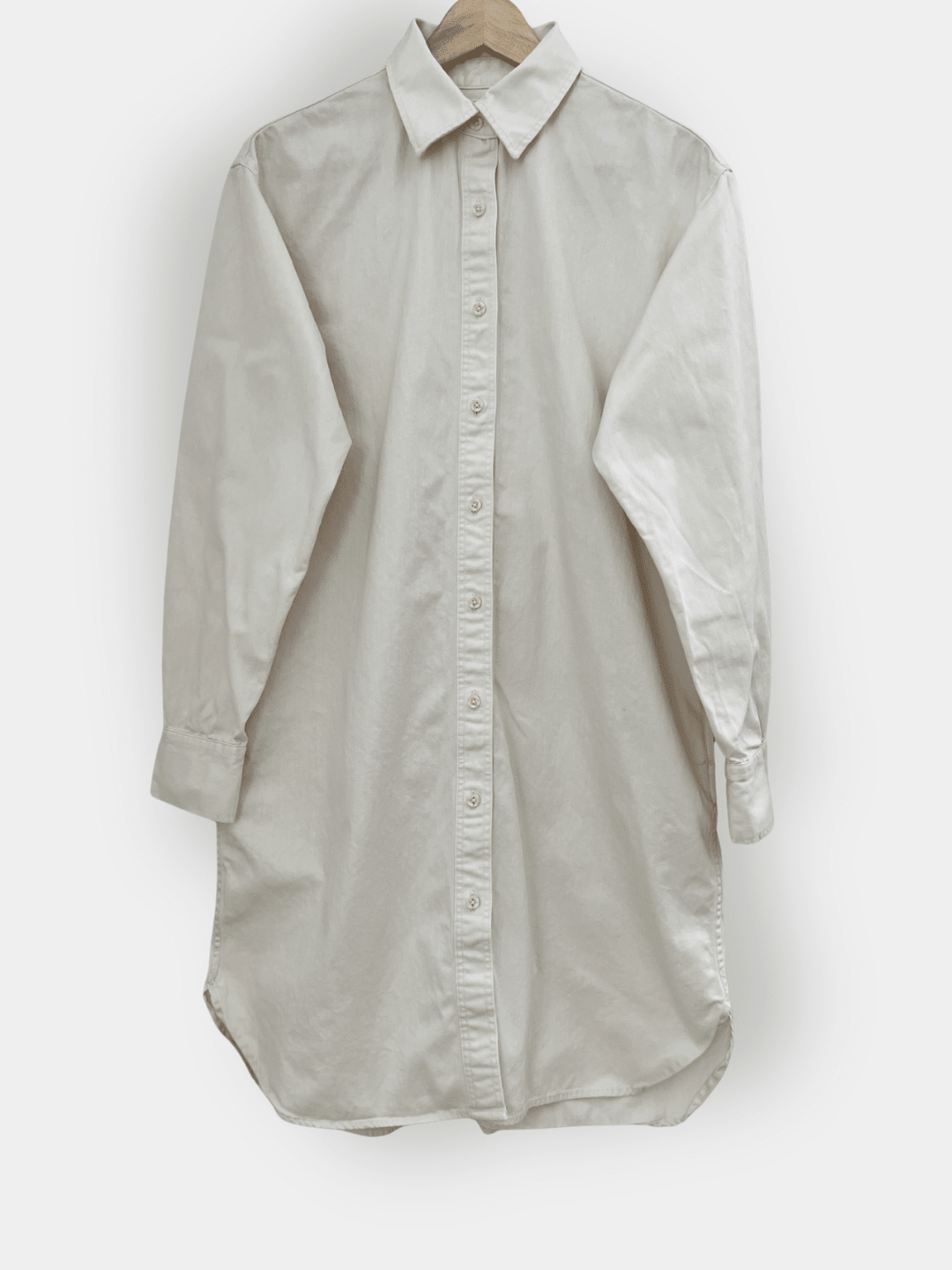 Preloved UNIQLO puuvillamekko, luonnonvalkoinen, L Siloa Secondhand – huollettu ja kuntotarkastettu