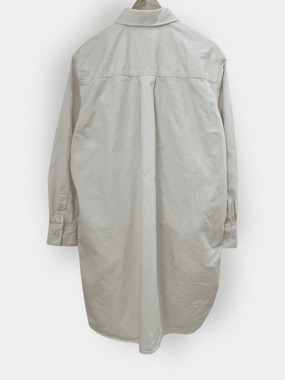 Preloved UNIQLO puuvillamekko, luonnonvalkoinen, L Siloa Secondhand – huollettu ja kuntotarkastettu