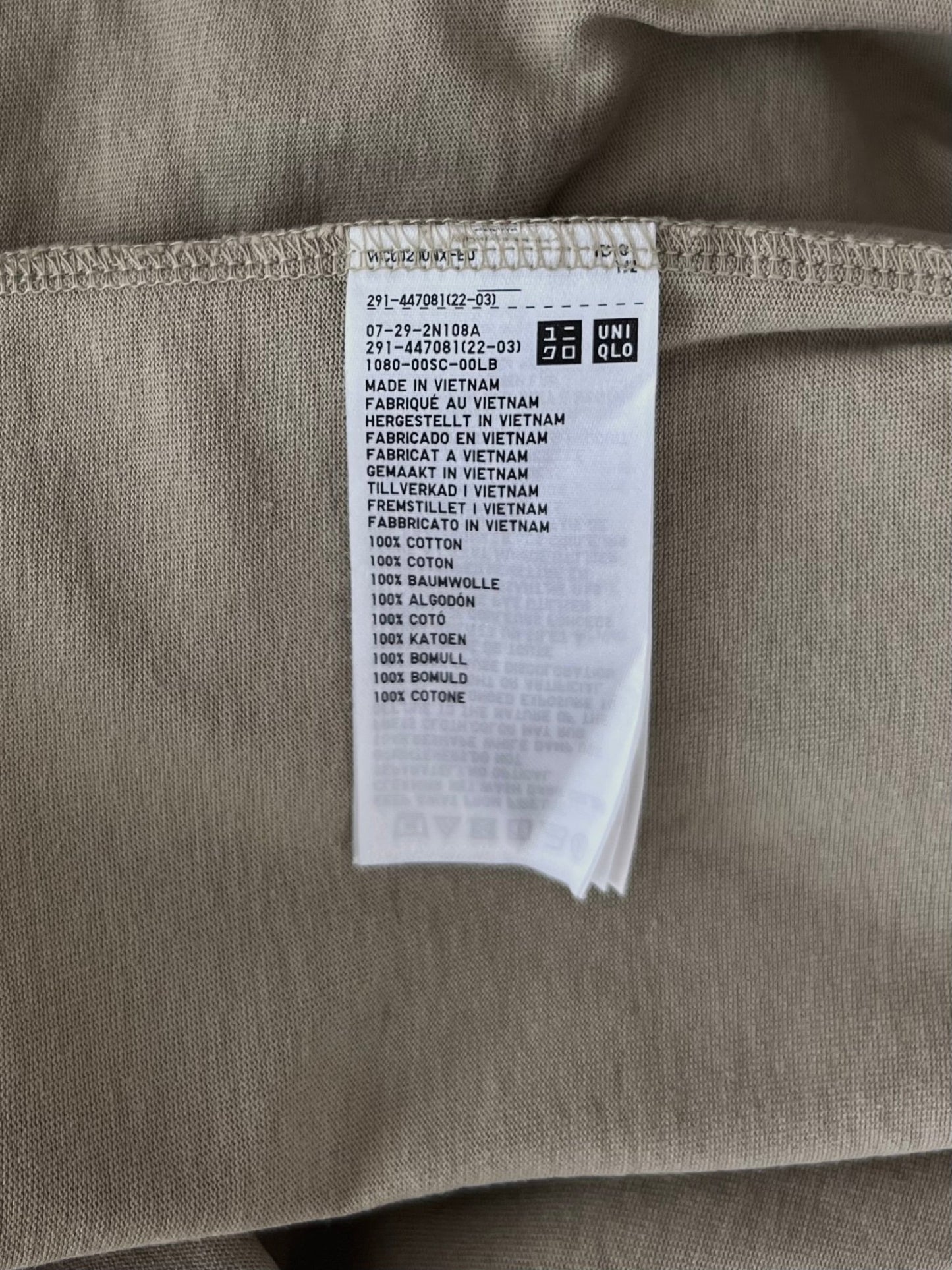 Preloved UNIQLO puuvillamekko, vihreä, M Siloa Secondhand – huollettu ja kuntotarkastettu