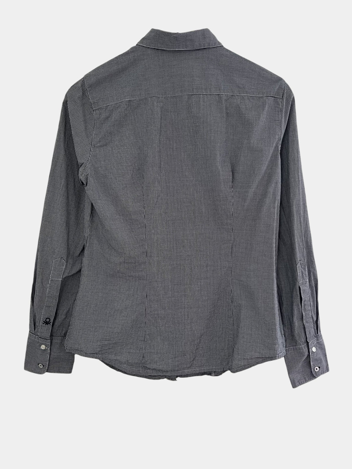 Preloved United Colors Of Benetton puuvillapaita, tummansininen-valkoinen, S Siloa Secondhand – huollettu ja kuntotarkastettu