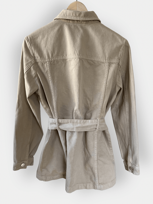 Preloved Your Face puuvillatakki, beige, XS Siloa Secondhand – huollettu ja kuntotarkastettu