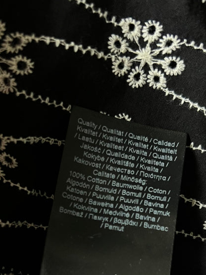 Preloved Zizzi puuvillapusero, musta/valkoinen, L Siloa Secondhand – huollettu ja kuntotarkastettu